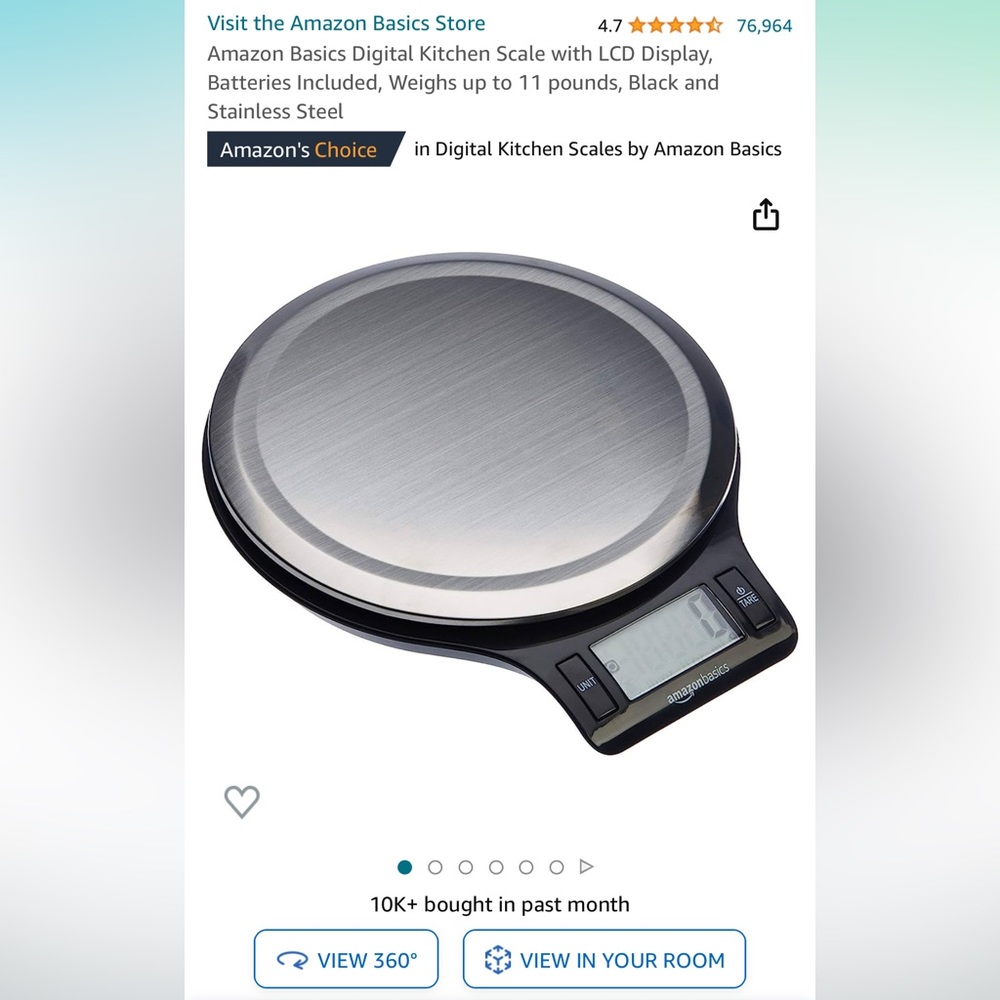 Amazon Basics digital scale